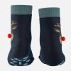 Boys Falke | Falke - Reindeer Blue Slippers-Socks On Labotte