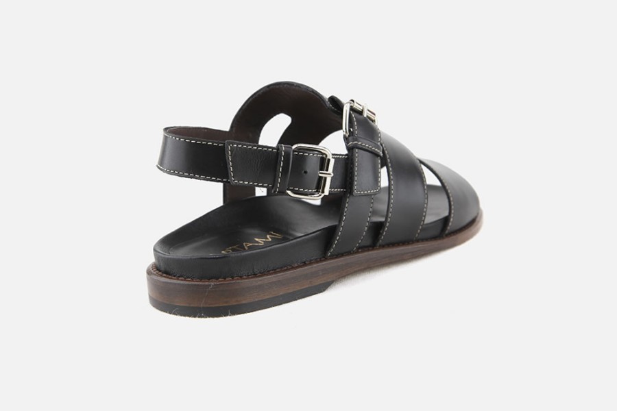 Women Artami | Artami - Osiris Black Sandals On Labotte