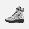 Women Paul Green | Paul Green - Park Snake Print Lace-Up Boots On Labotte