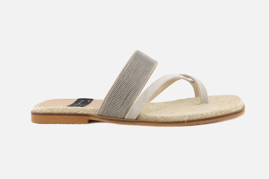 Women Gaimo | Gaimo - Gaimo Nuit Stone Sandals On Labotte