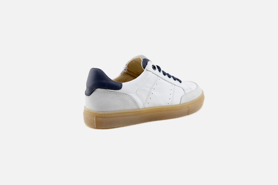 Boys Acebos | Acebos - Accelere Blanc Lace-Up Shoes On Labotte