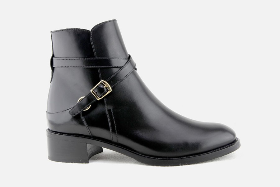 Women Artami | Artami - Collina Black Ankle Boots On Labotte