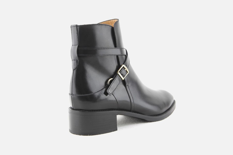 Women Artami | Artami - Collina Black Ankle Boots On Labotte