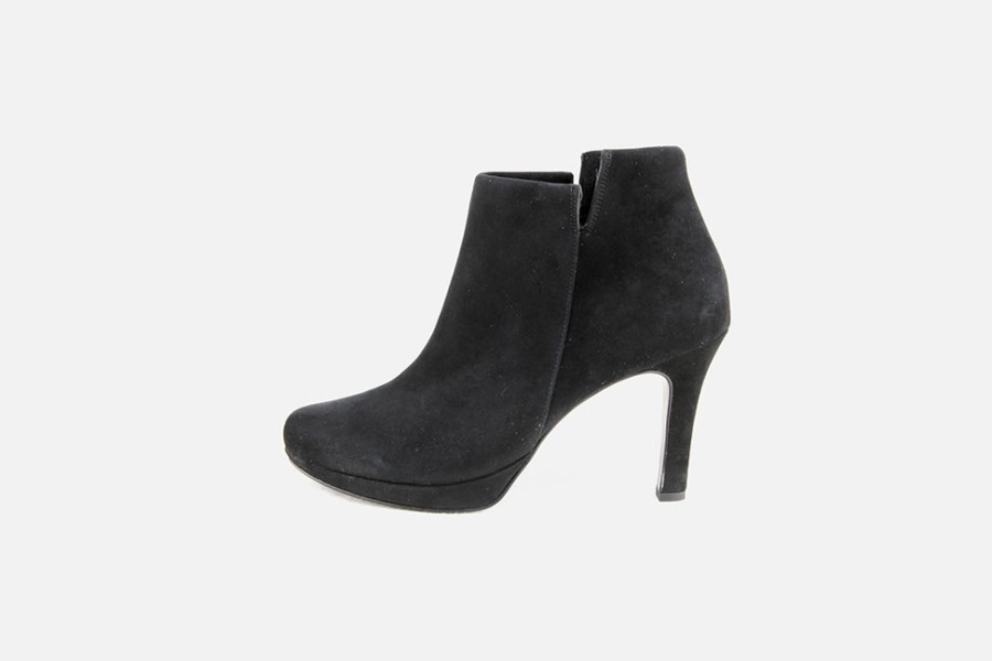 Women Paul Green | Paul Green - Perris D Noir Ankle Boots On Labotte