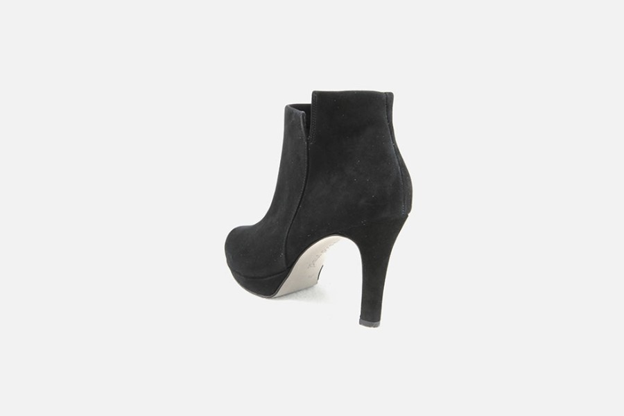 Women Paul Green | Paul Green - Perris D Noir Ankle Boots On Labotte