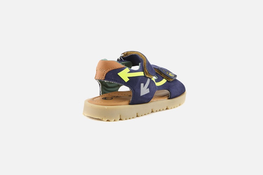 Boys Rondinella | Rondinella - Theo Bleu Sandals On Labotte