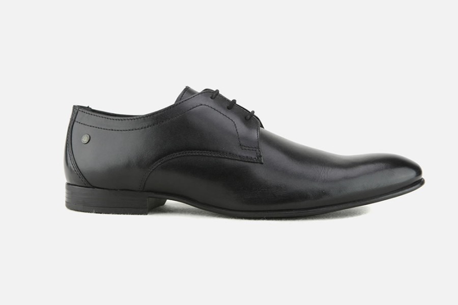 Men Base London | Base London - Elgar Black Derbies On Labotte