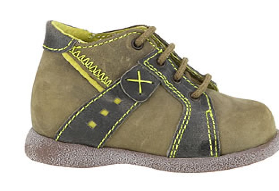 Boys Little Mary | Little Mary - Esprit Kaki Lace-Up Boots On Labotte