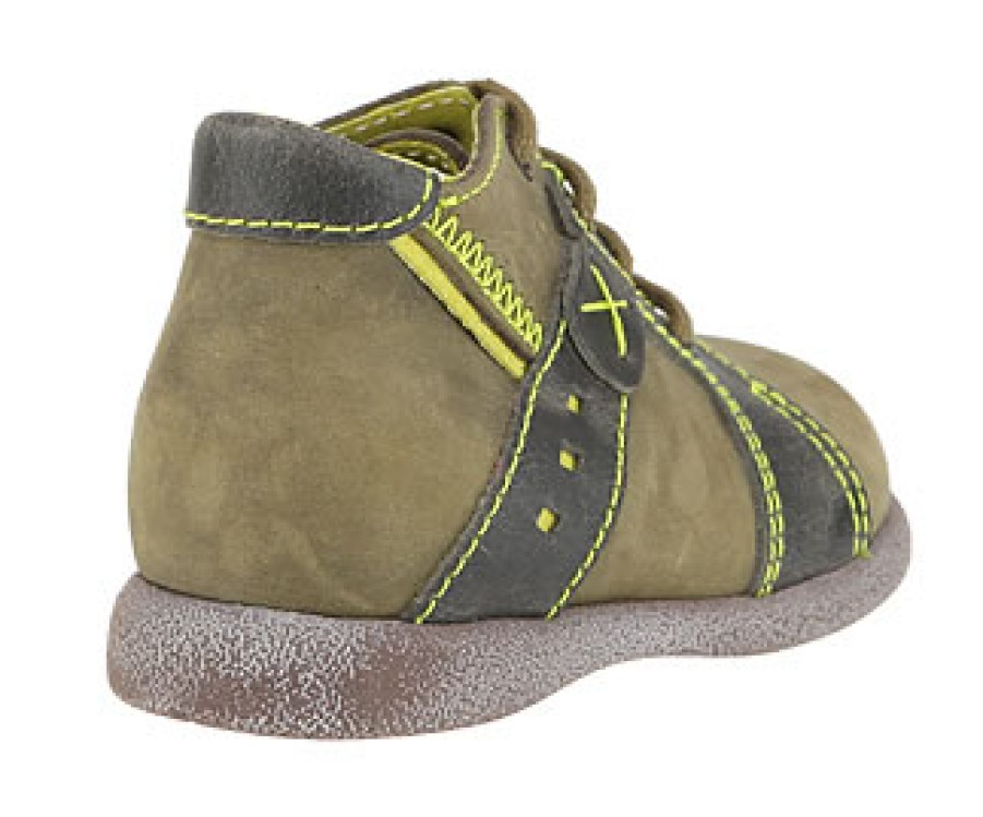 Boys Little Mary | Little Mary - Esprit Kaki Lace-Up Boots On Labotte