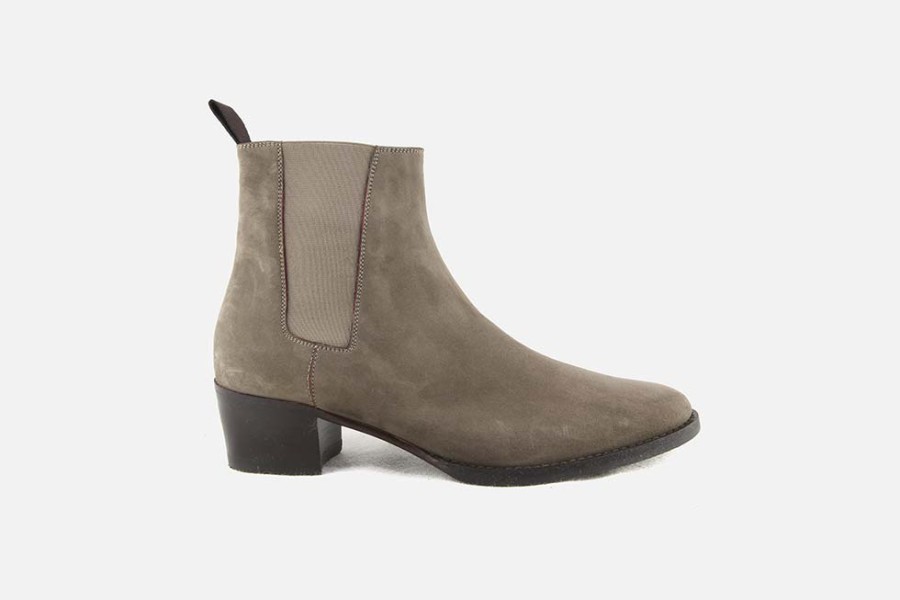 Women Artami | Artami - Colombus Stone Ankle Boots On Labotte