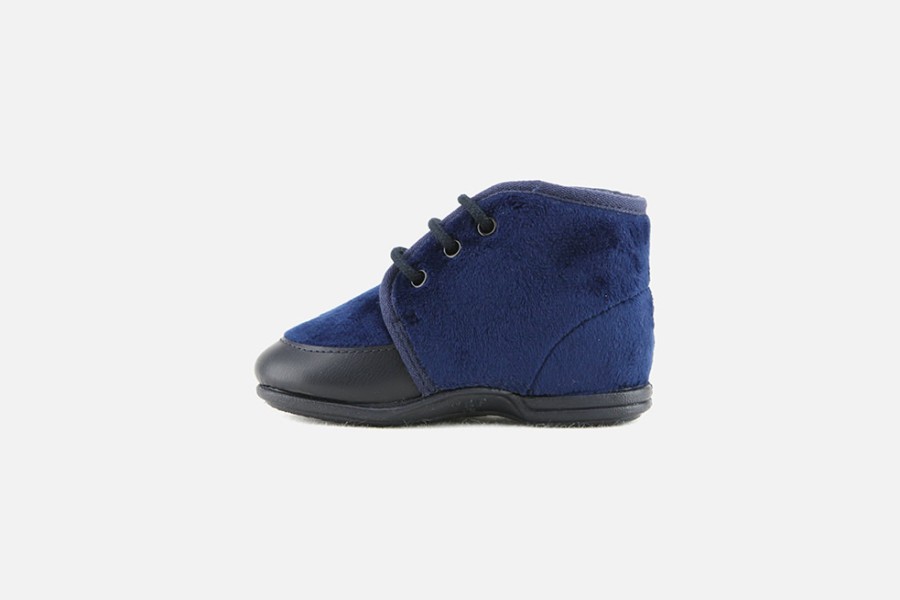 Boys Bellamy | Bellamy - Chansonnette Bleu Layette Shoes On Labotte