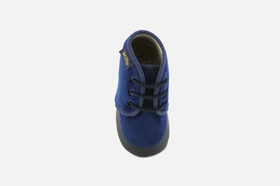 Boys Bellamy | Bellamy - Chansonnette Bleu Layette Shoes On Labotte