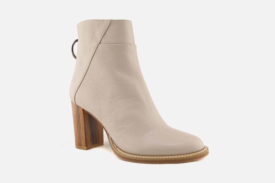 Women Atelier Content | Atelier Content - Veronica Light Taupe Ankle Boots On Labotte