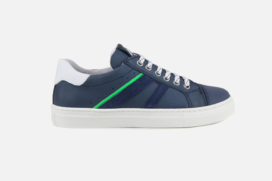 Boys Romagnoli | Romagnoli - Mortimer Navy Lace-Up Shoes On Labotte