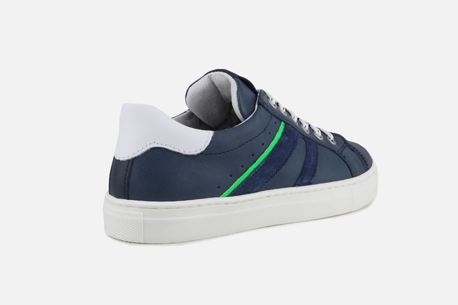 Boys Romagnoli | Romagnoli - Mortimer Navy Lace-Up Shoes On Labotte