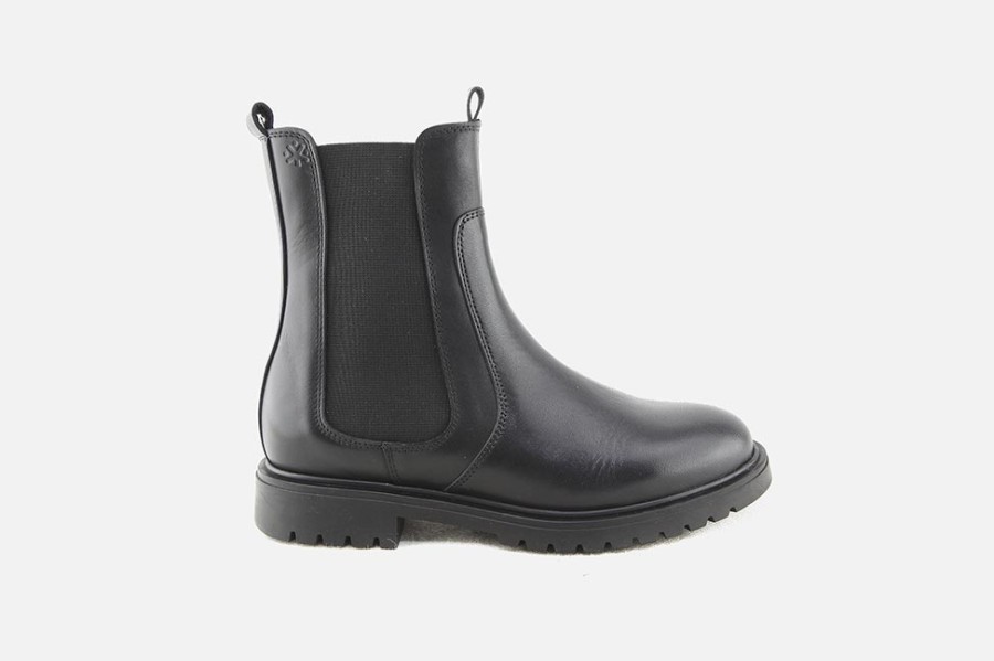 Girls Acebos | Acebos - Anouk Noir Ankle Boots On Labotte