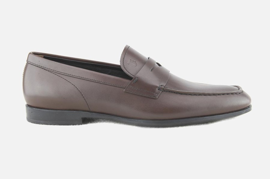 Men Tod's | Tod'S - Mantova Brun Antique Loafers On Labotte