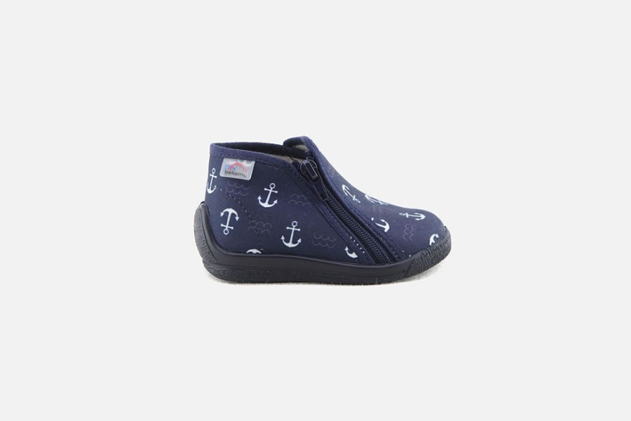 Boys Bellamy | Bellamy - Sailing Navy High Slippers On Labotte