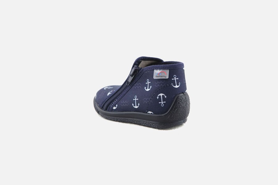 Boys Bellamy | Bellamy - Sailing Navy High Slippers On Labotte