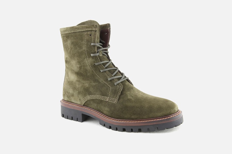 Women Alpe | Alpe - Atlanta Hi Lace Kaki Lace-Up Boots On Labotte