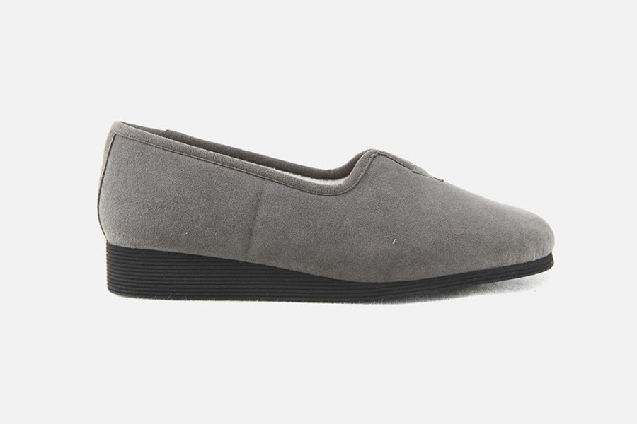 Women Exquise | Exquise - Repos Grey Low Slippers On Labotte