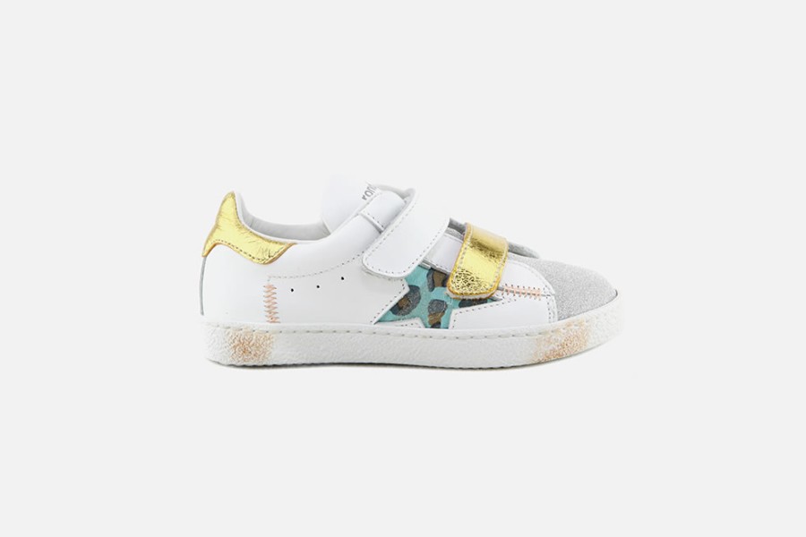 Girls Rondinella | Rondinella - Cajol Scratch Star Velcro Shoes On Labotte