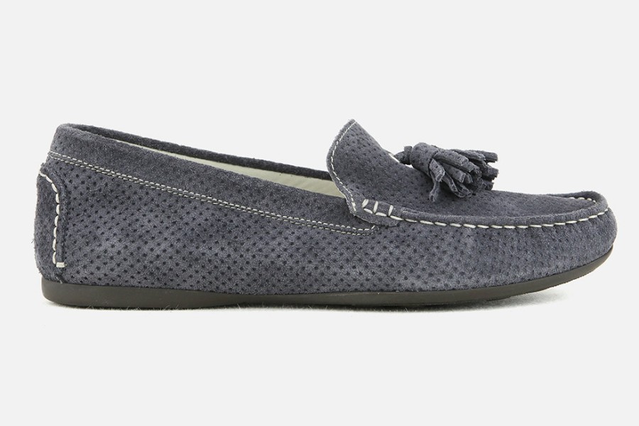 Women AGL | Agl - Corinthie Denim Loafers On Labotte