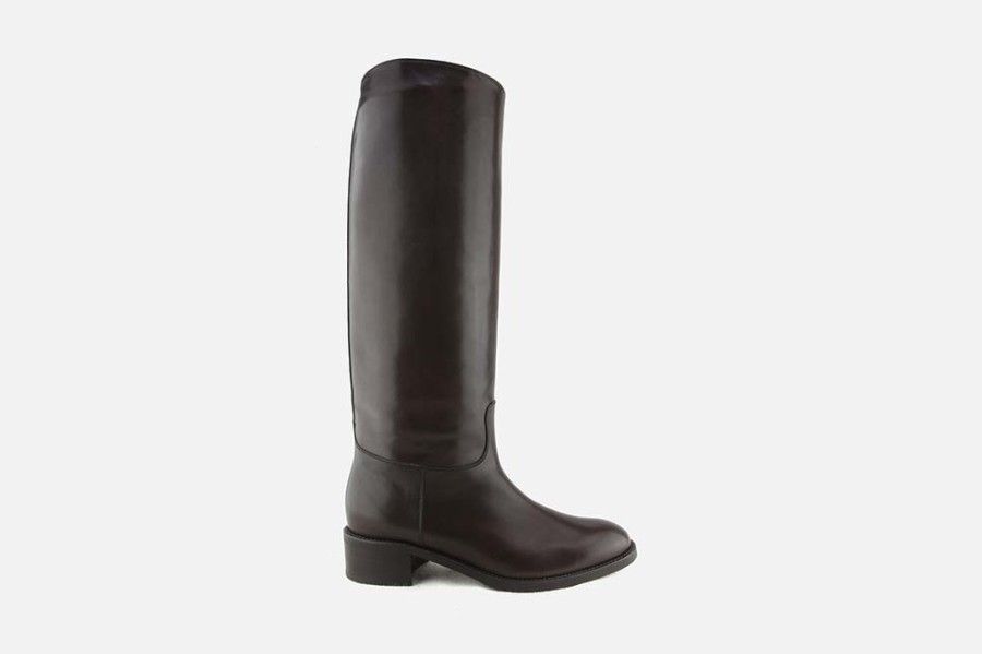 Women Artami | Artami - Cavalleria Dark Brown Boots On Labotte