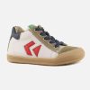 Boys Bellamy | Bellamy - Vic Mud Blanc Lace-Up Boots On Labotte