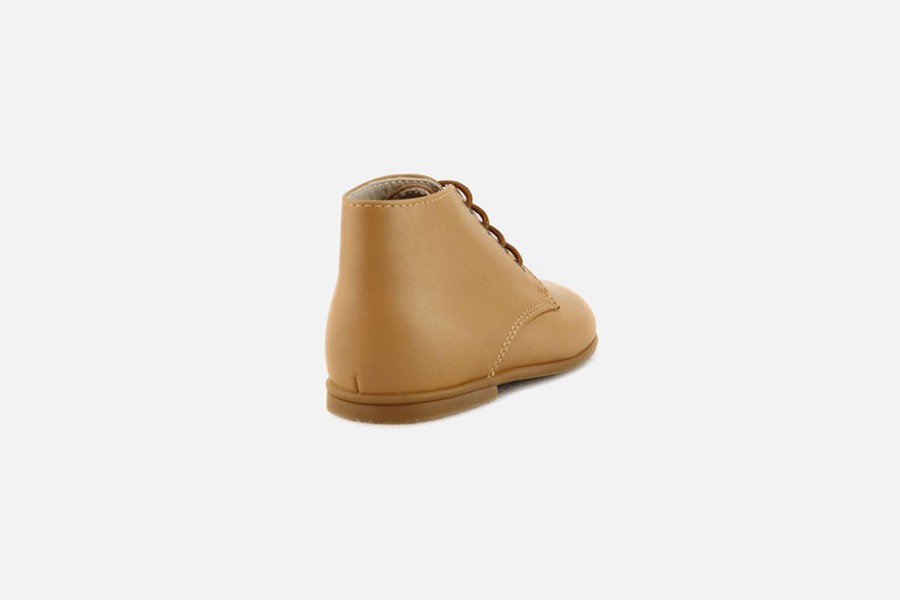 Boys Beberlis | Beberlis - Baltazar Naturel Lace-Up Boots On Labotte