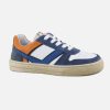 Boys Romagnoli | Romagnoli - Maxence Bleu Blanc Lace-Up Shoes On Labotte