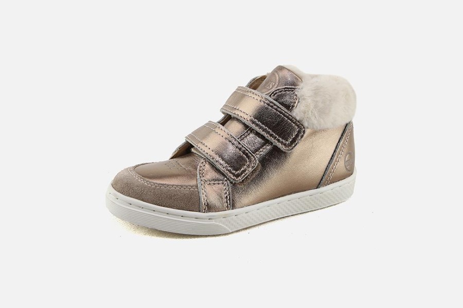 Girls 10 IS | 10 Is - Ten Base Hi Fur Copper Velcro Shoes On Labotte