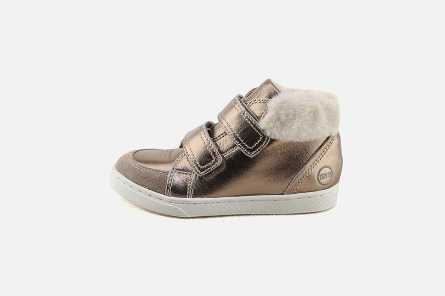 Girls 10 IS | 10 Is - Ten Base Hi Fur Copper Velcro Shoes On Labotte