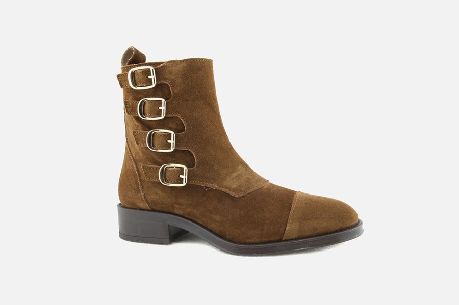 Women Alpe | Alpe - Austin Cuero Ankle Boots On Labotte