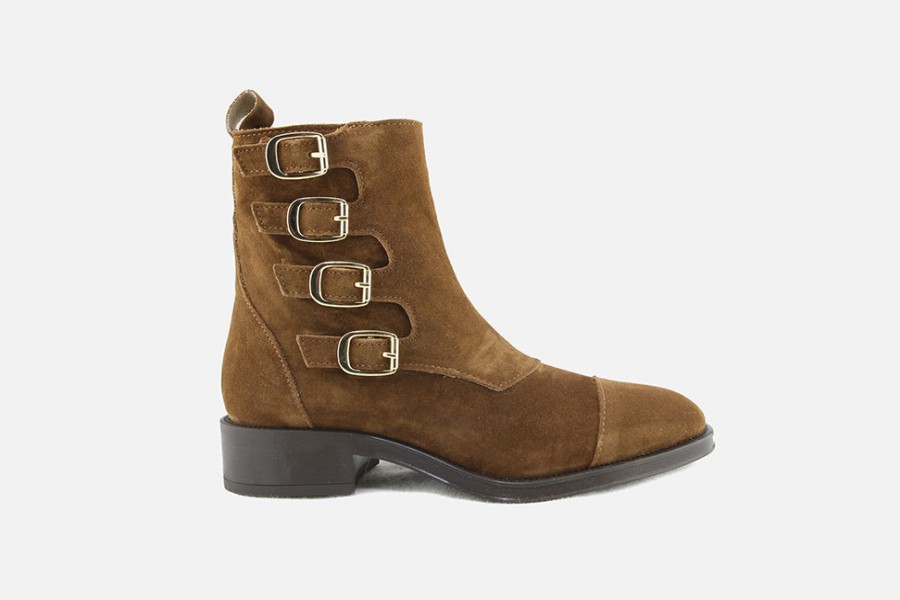 Women Alpe | Alpe - Austin Cuero Ankle Boots On Labotte