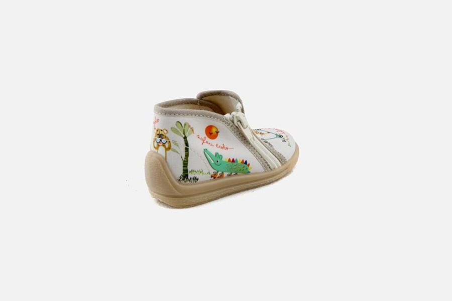 Boys Bellamy | Bellamy - Safari Naturel High Slippers On Labotte