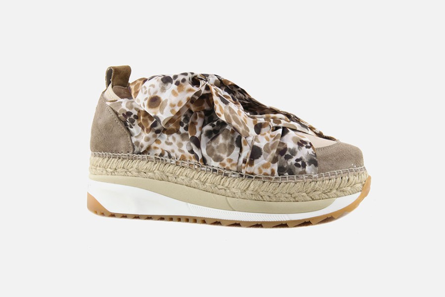 Women Gaimo | Gaimo - Gaimo Venus Beige Leo Sneakers On Labotte