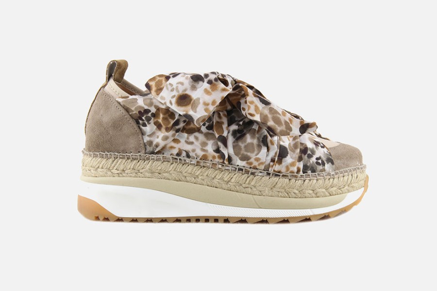 Women Gaimo | Gaimo - Gaimo Venus Beige Leo Sneakers On Labotte