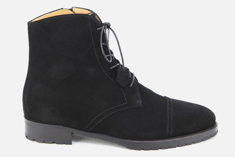 Women Artami | Artami - Toscana D Noir Lace-Up Boots On Labotte