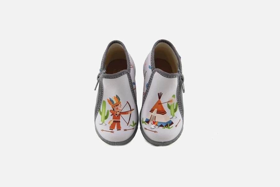 Boys Bellamy | Bellamy - Nagawika Gris High Slippers On Labotte