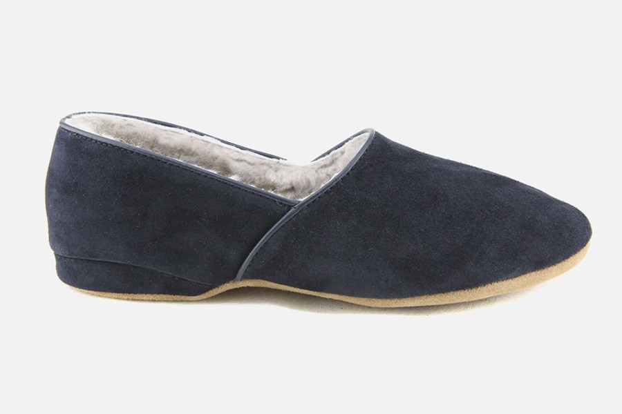 Men Draper | Draper - Andrew Blue Low Slippers On Labotte