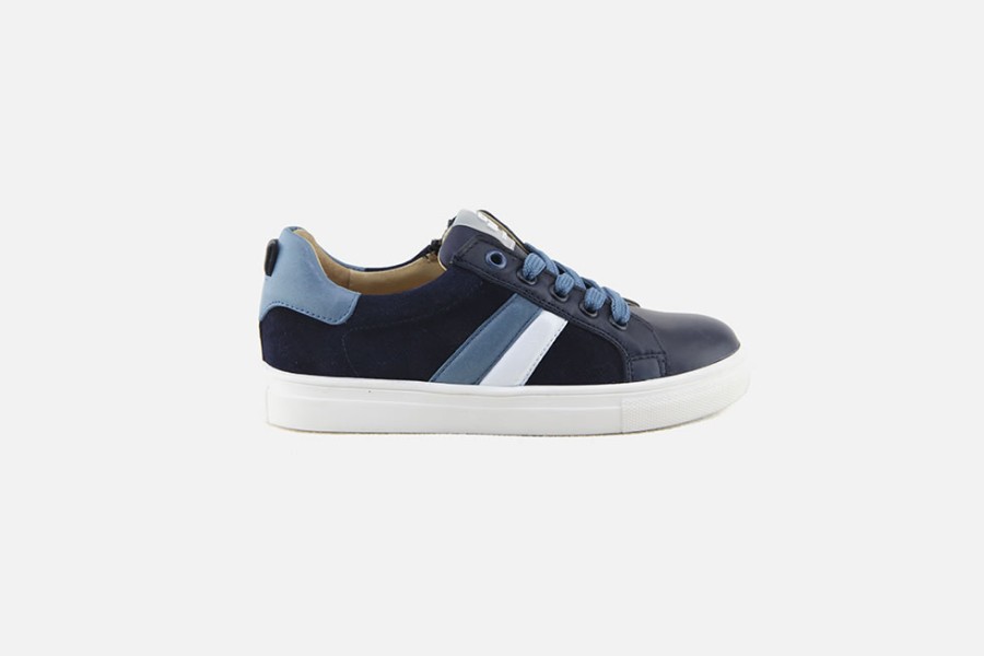 Boys Acebos | Acebos - Access Bleu Lace-Up Shoes On Labotte