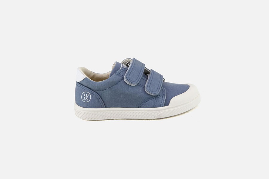 Boys 10 IS | 10 Is - Ten Velcro Blue Polo Velcro Shoes On Labotte