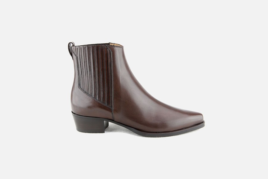 Women Artami | Artami - Tyler Choco Ankle Boots On Labotte