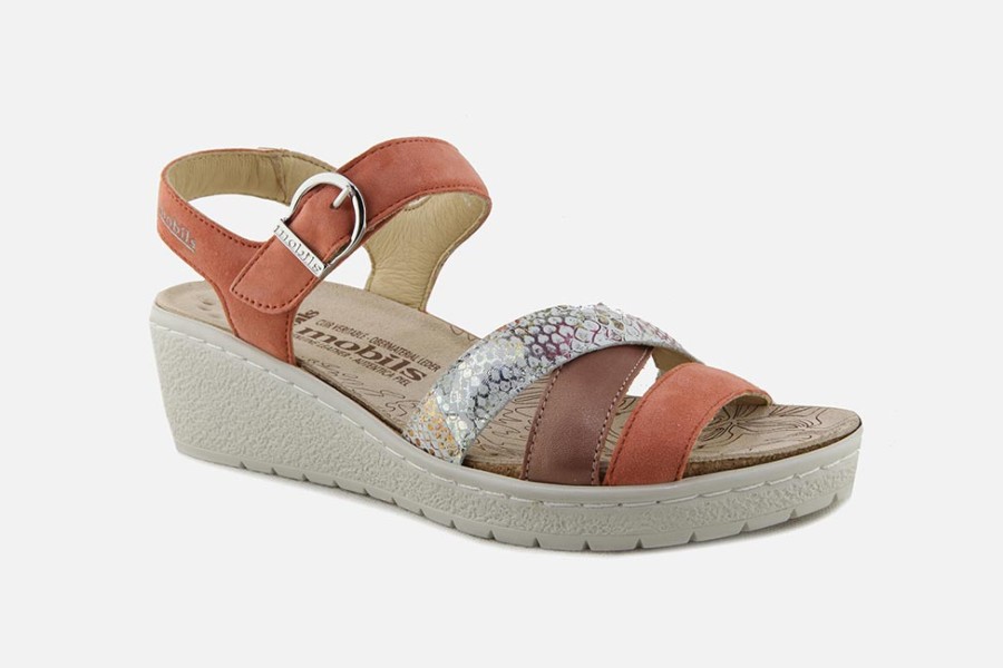 Women Mephisto | Mephisto - Pietra Terracotta Sandals On Labotte