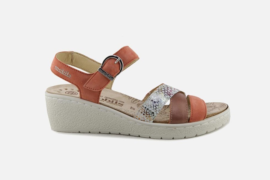 Women Mephisto | Mephisto - Pietra Terracotta Sandals On Labotte