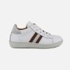 Boys Rondinella | Rondinella - Felix Blanc Cognac Lace-Up Shoes On Labotte