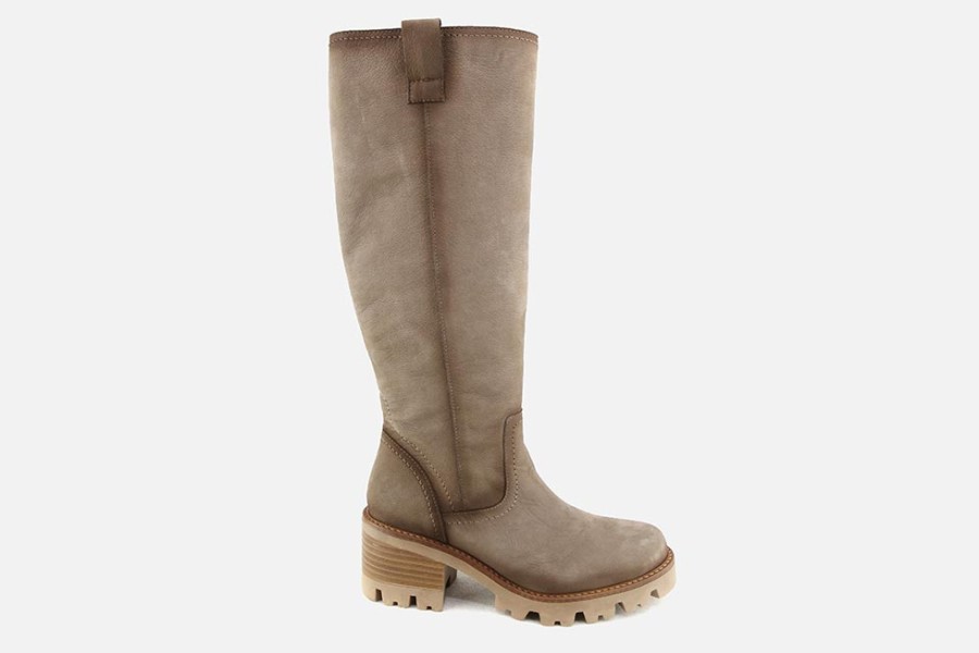 Women Akula | Akula - Actu Botte Taupe Vintage Boots On Labotte