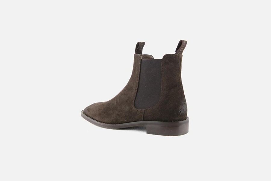 Women Pedro Miralles | Pedro Miralles - Flaherty Choco Vintage Ankle Boots On Labotte