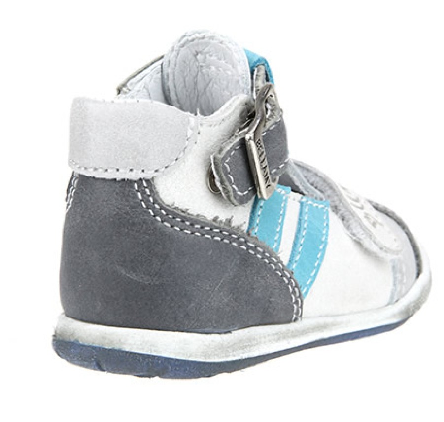 Boys Bellamy | Bellamy - Bilal Grey Bleu Sandals On Labotte